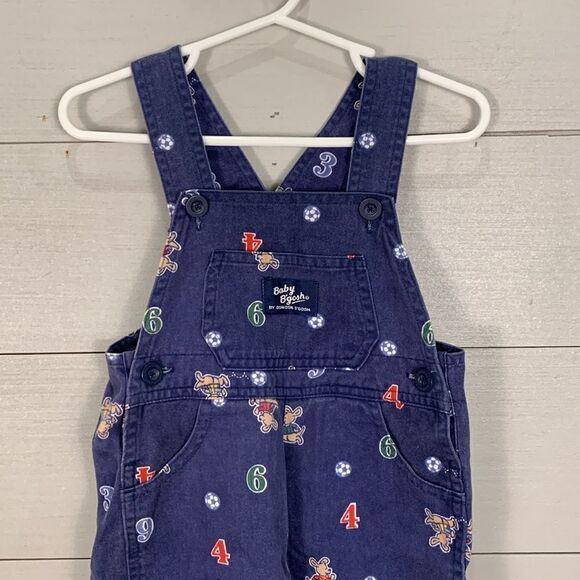 - Vintage Oshkosh B’Gosh baby boy overalls kangaroo soccer size 12 months … - Picture 2 of 10